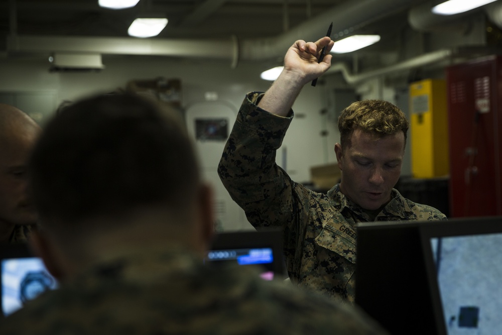 31st MEU Marines conduct JFO test aboard USS America