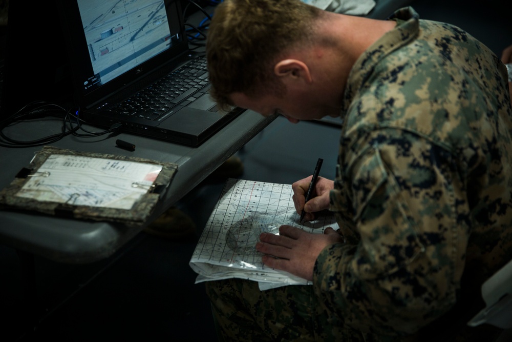 31st MEU Marines conduct JFO test aboard USS America