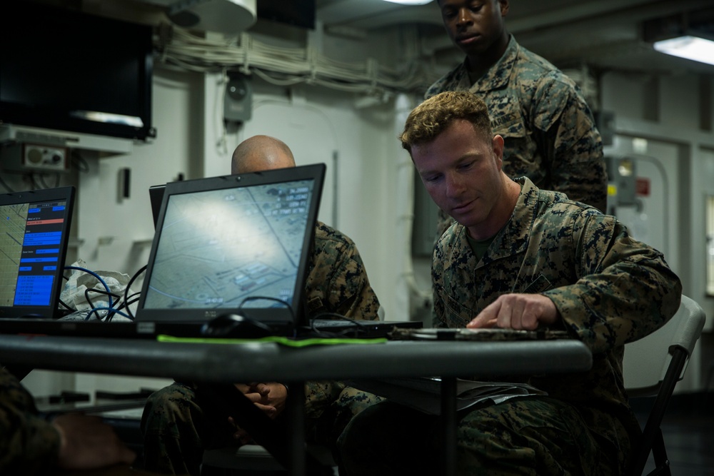 31st MEU Marines conduct JFO test aboard USS America