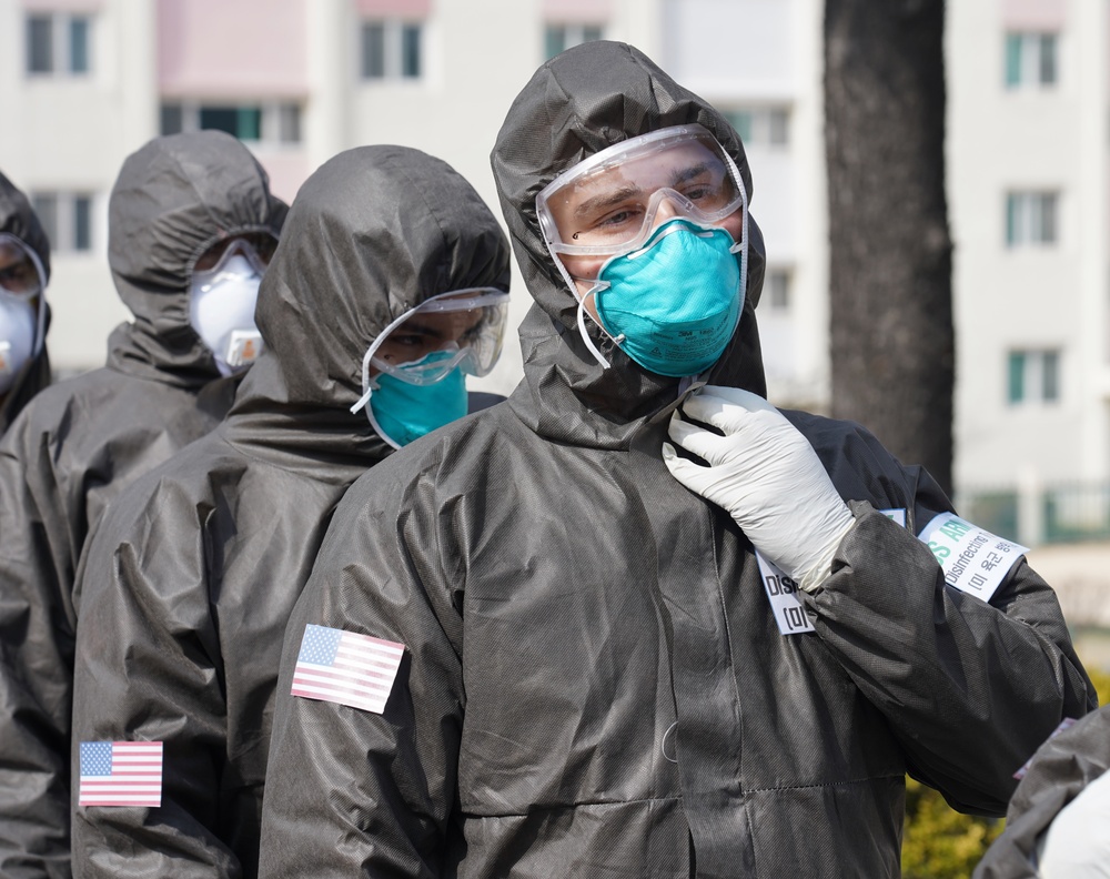 U.S. Army conducts Combined disinfection with Republic of Korea Army