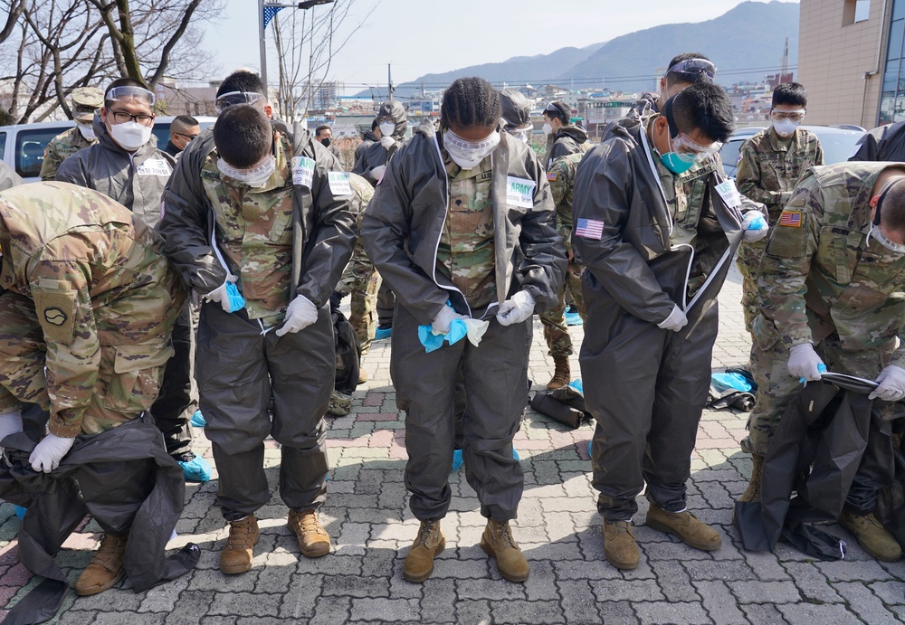 US Army conducts Combined disinfection with Republic of Korea Army