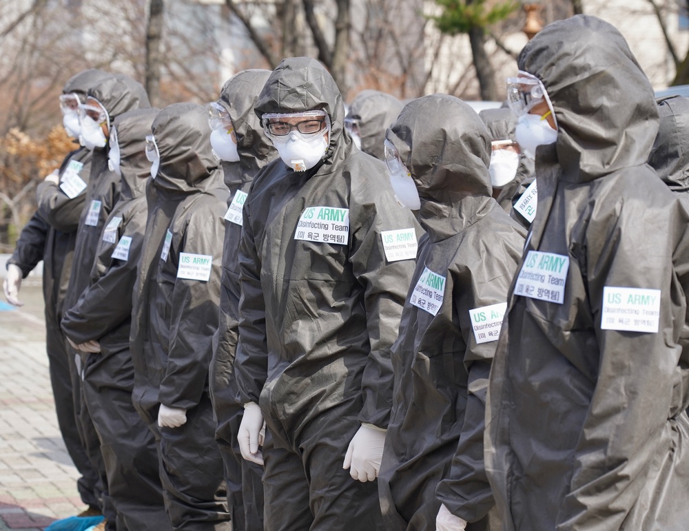 US Army conducts Combined disinfection with Republic of Korea Army