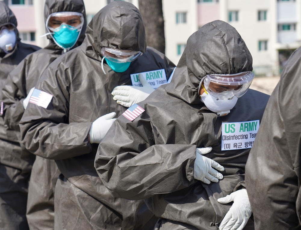 US Army conducts Combined disinfection with Republic of Korea Army