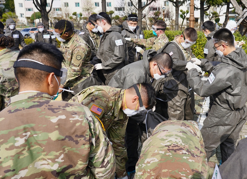 US Army conducts Combined disinfection with Republic of Korea Army