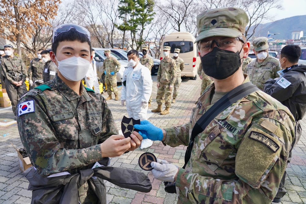 US Army conducts Combined disinfection with Republic of Korea Army