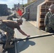 U.S. Navy Seabees with NMCB-5's Detail Atsugi construct a loading dock for the Navy Exchange