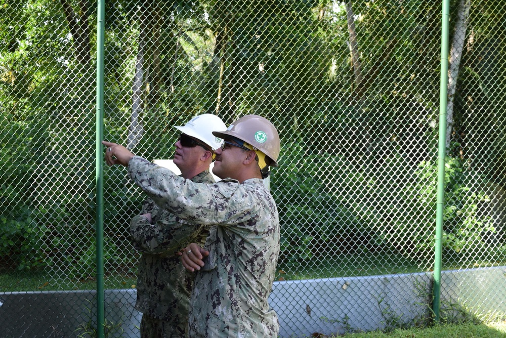 U.S. Navy Seabees from NMCB 5’s Detail Diego Garcia conduct high quality construction