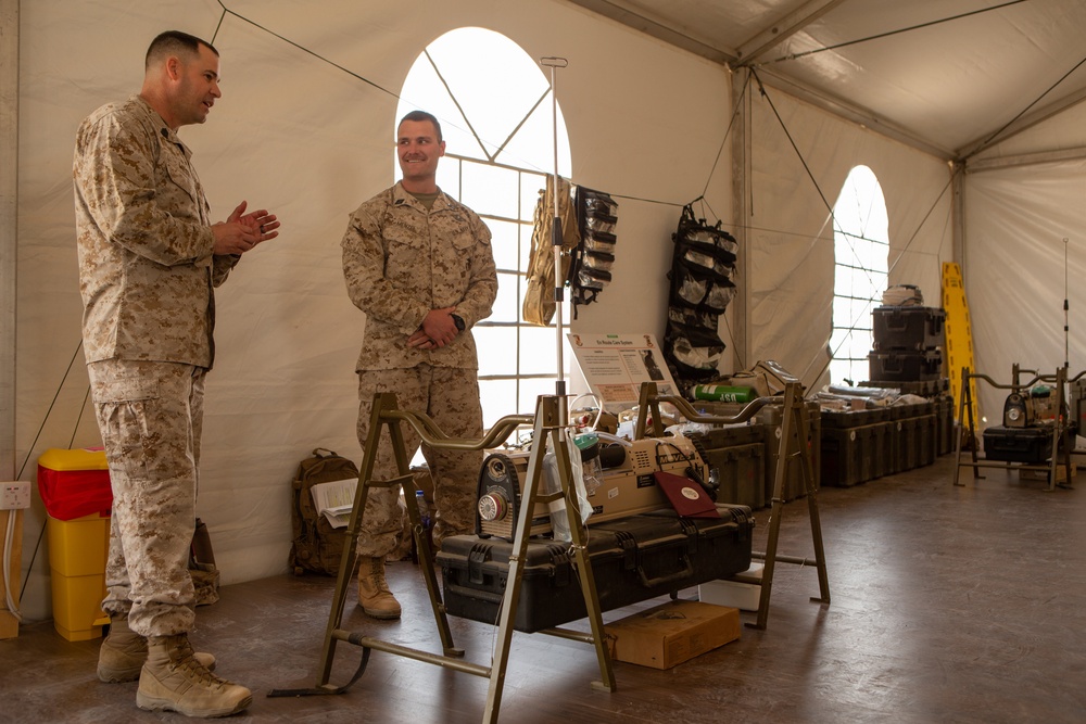 1st MLG Leadership visits UAE during exercise Native Fury 20