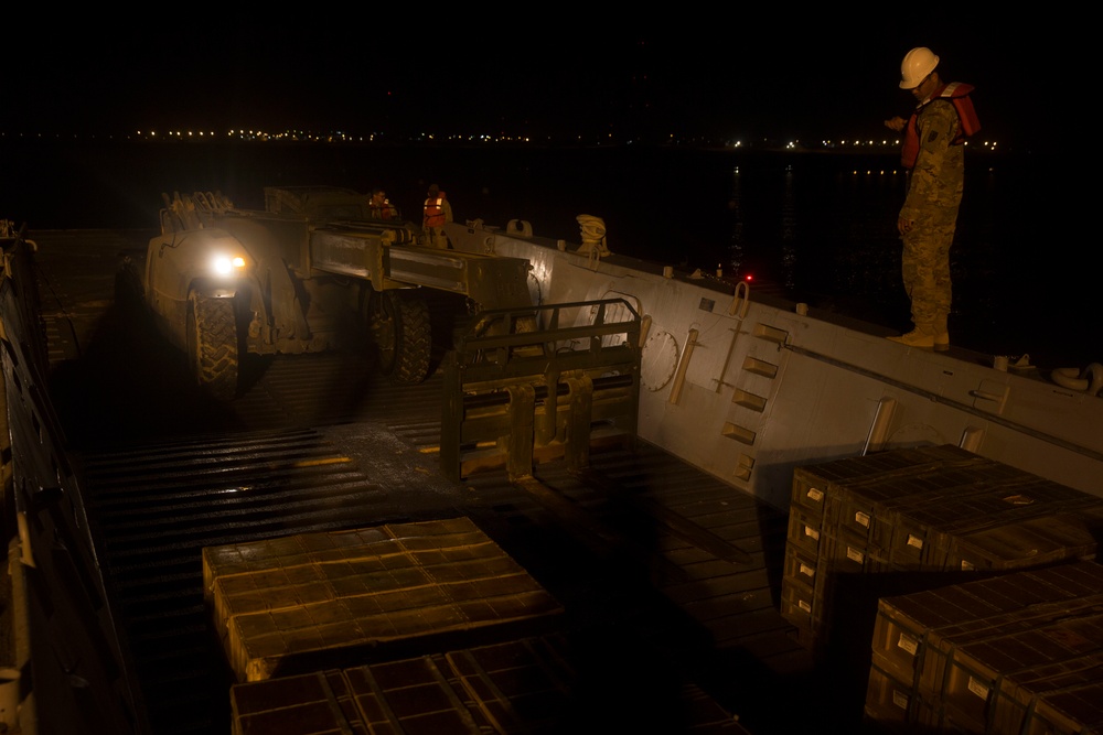 U.S. Marines Offload Ammo During Exercise Native Fury 20