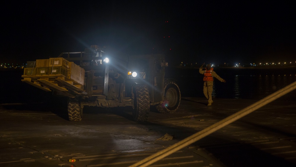 U.S. Marines Offload Ammo During Exercise Native Fury 20