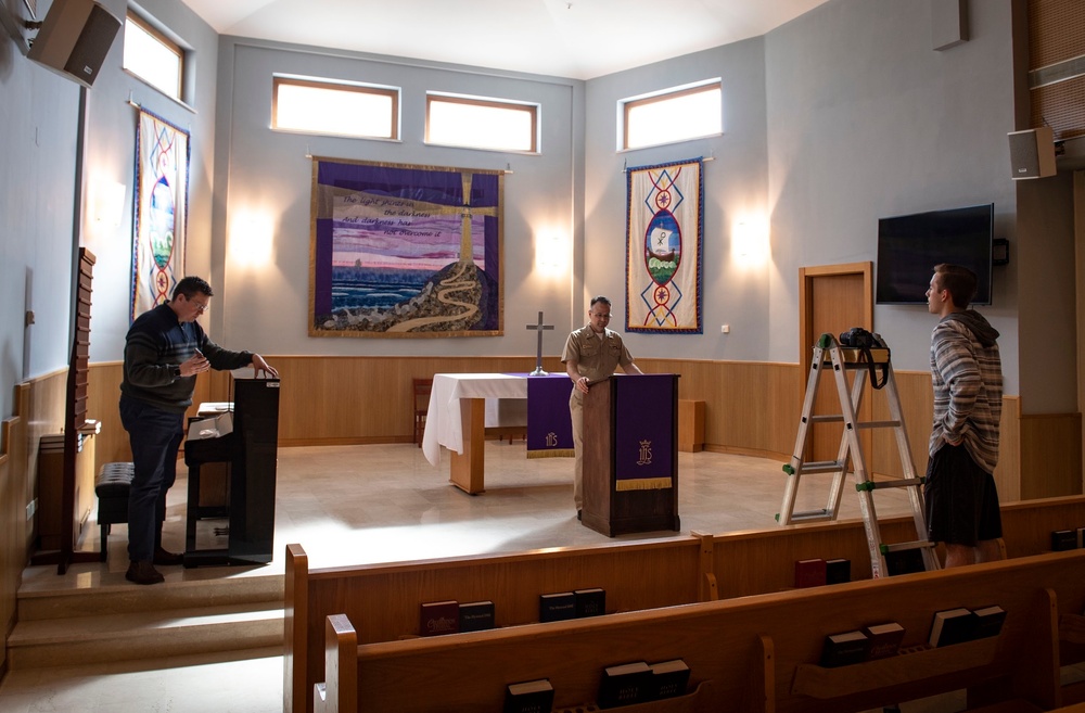 NSA Naples Chapel innovates amid COVID-19