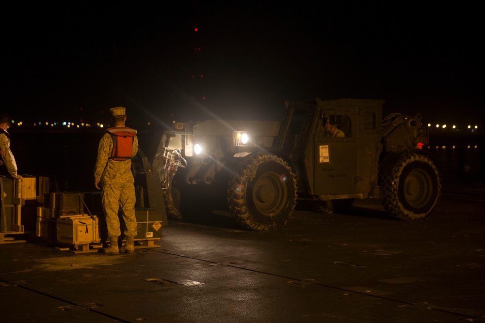 U.S. Marines Offload Ammo During Exercise Native Fury 20