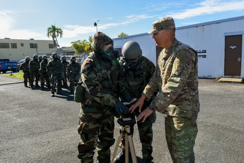 PRANG Airmen participate in CBRN training PRANG Airmen participate in CBRN training