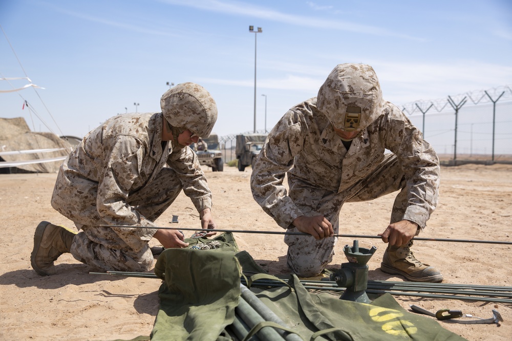 9th Communications Battalion VHF Antenna Drill