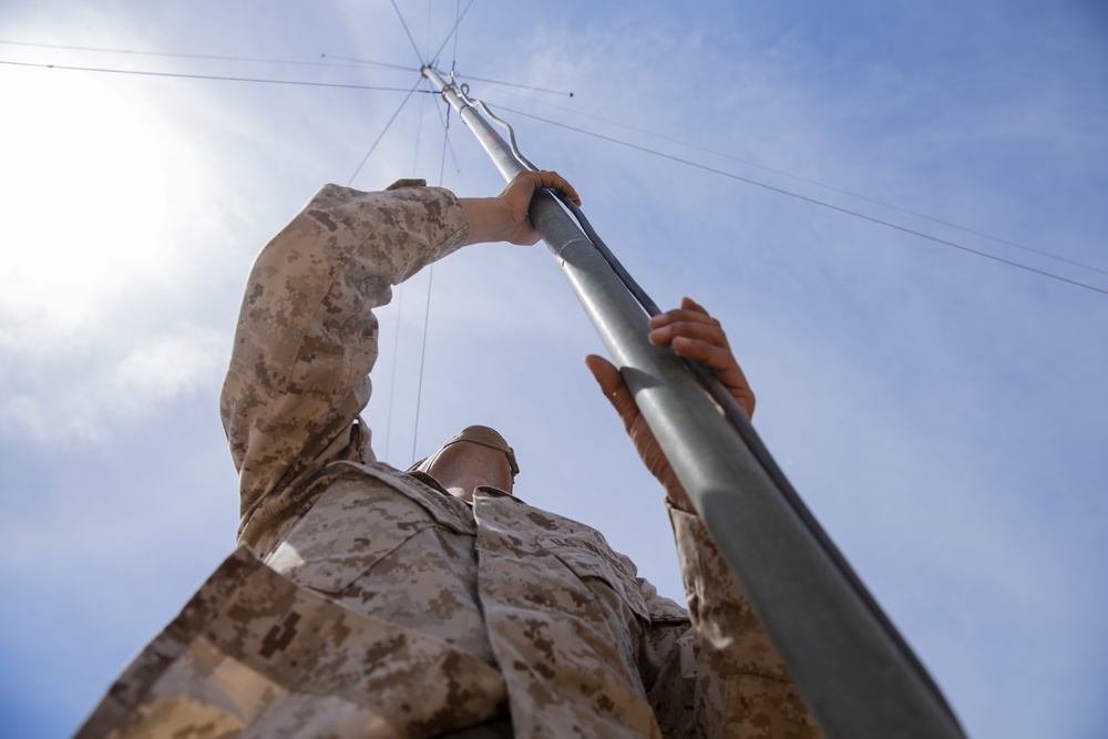 9th Communications Battalion VHF Antenna Drill