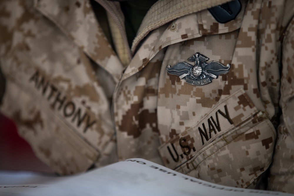 U.S. Navy Takes Advancement Tests While at NF20