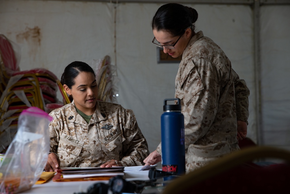 U.S. Navy Takes Advancement Tests While at NF20