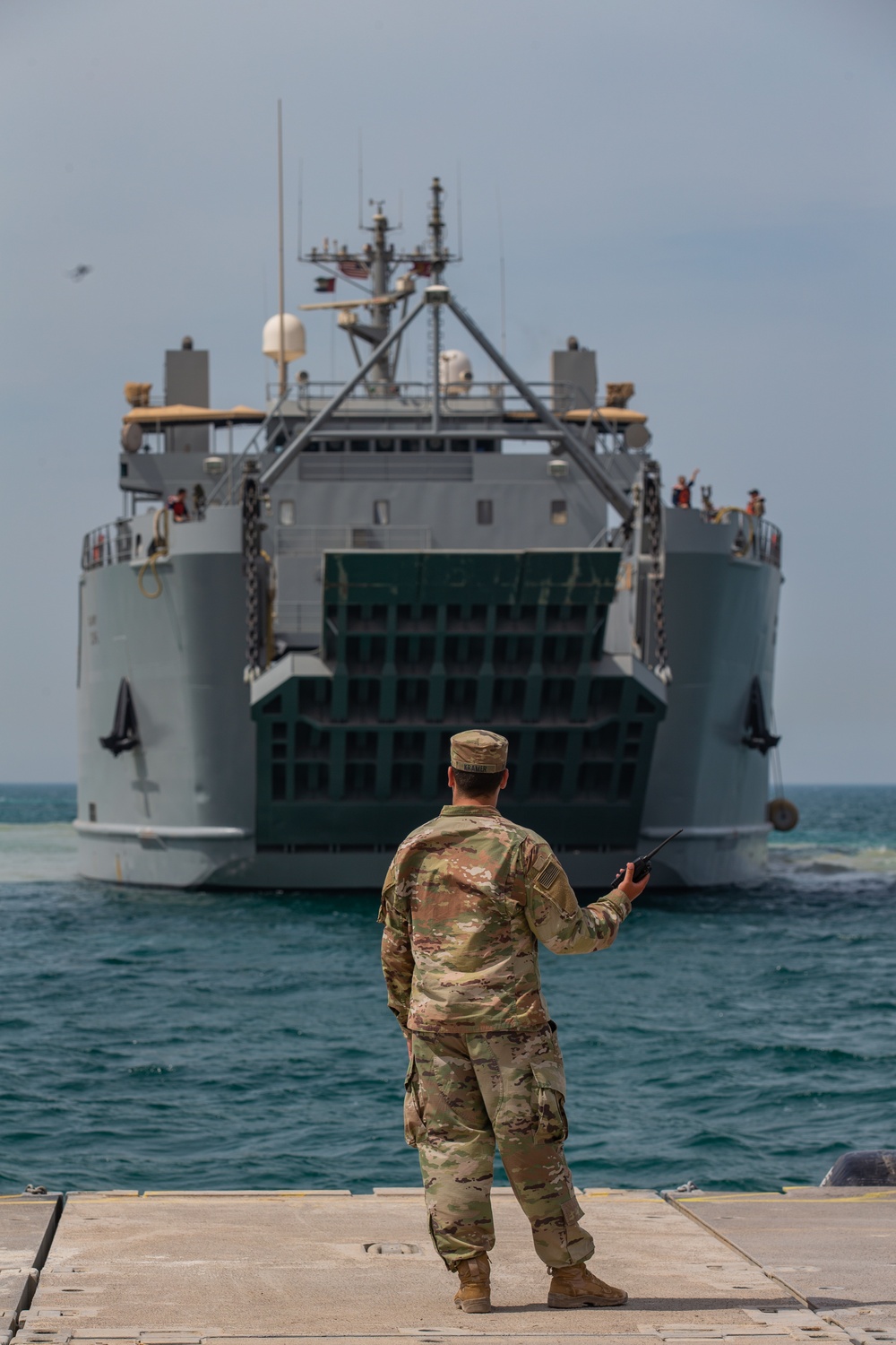 Maritime Prepositioning Force Vehicle Off Load During Native Fury 20