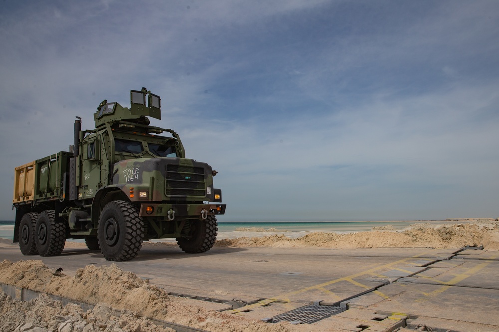 Maritime Prepositioning Force Vehicle Off Load During Native Fury 20