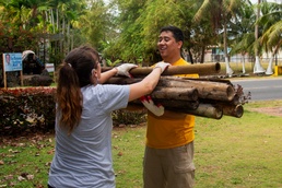 CSS-15 Sailors Join Village of Inarajan in Clean Up Efforts