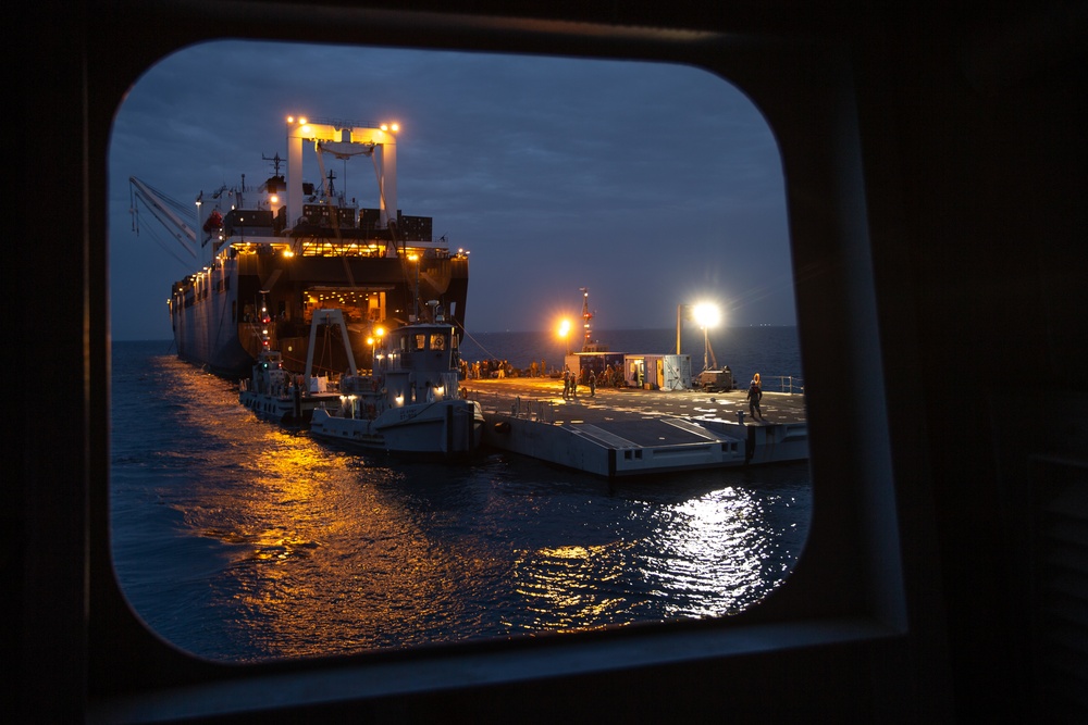 U.S. Marines, Sailors, and Soldiers Conduct Maritime Prepositioning Force Operations