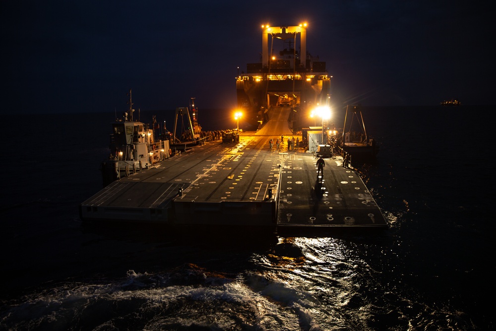 U.S. Marines, Sailors, and Soldiers Conduct Maritime Prepositioning Force Operations