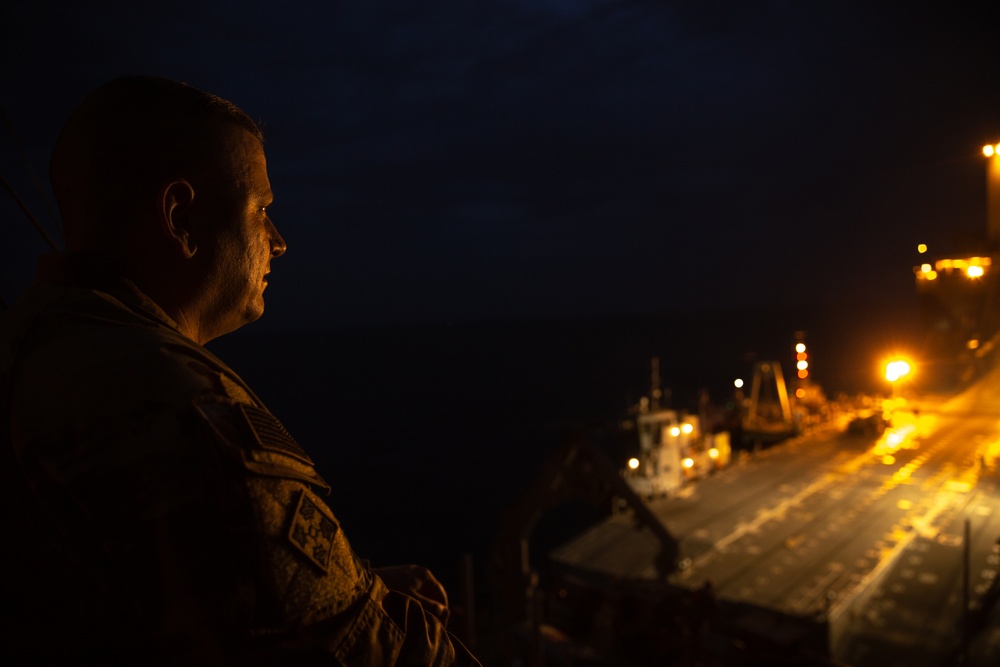 U.S. Marines, Sailors, and Soldiers Conduct Maritime Prepositioning Force Operations