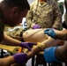 U.S. Corpsmen and UAE Soldiers exchange Medical practices During Native Fury 20