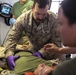 U.S. Corpsmen and UAE Soldiers exchange Medical practices During Native Fury 20