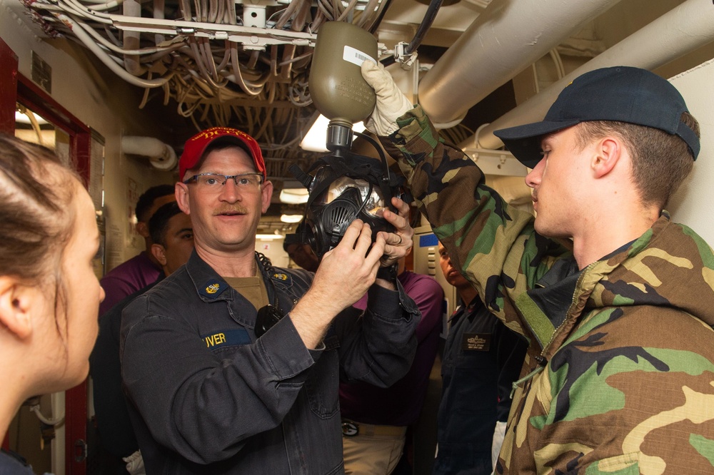 USS Green Bay CBR drill, March 14, 2020