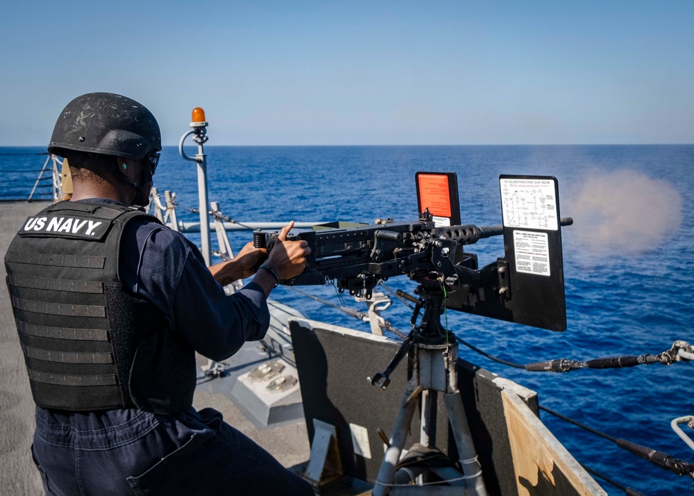 M2HB Live Fire aboard USS McCampbell (DG 85)