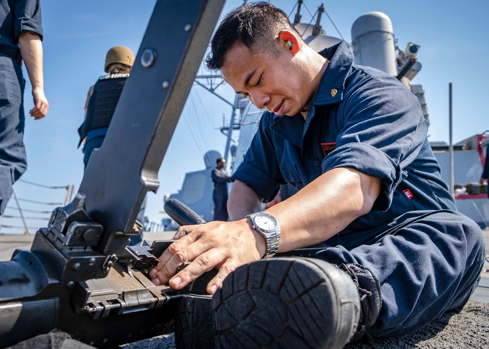 M2HB Live Fire aboard USS McCampbell (DG 85)