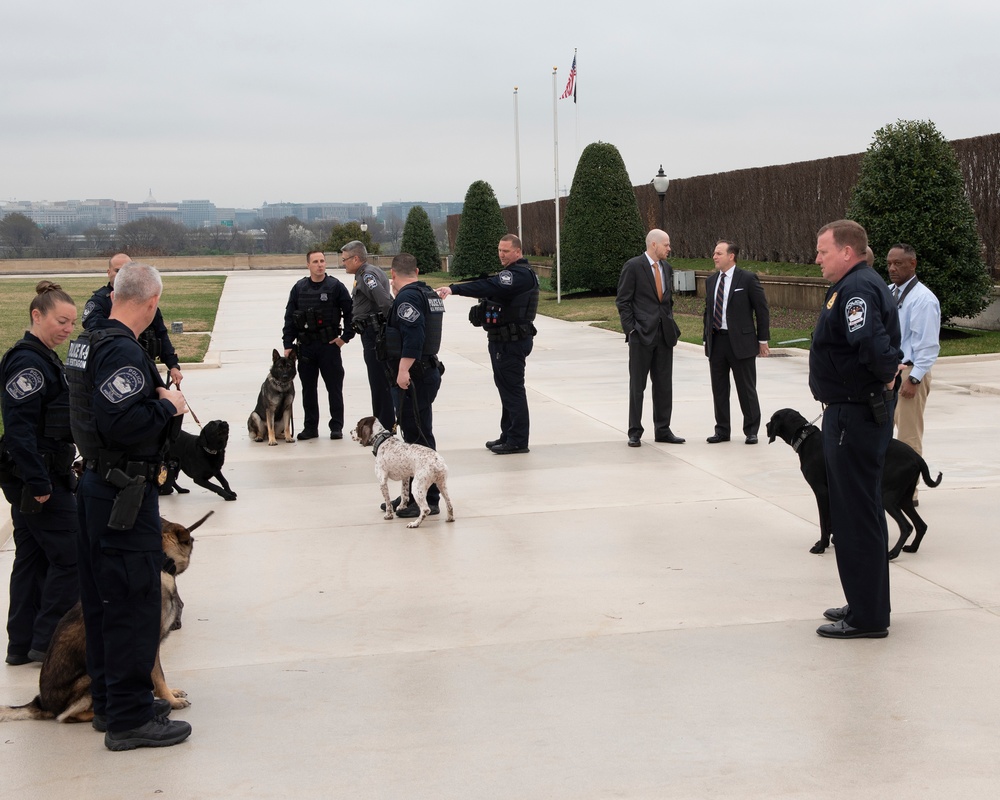 Deputy Secretary of Defense hosts K-9 Appreciation Day