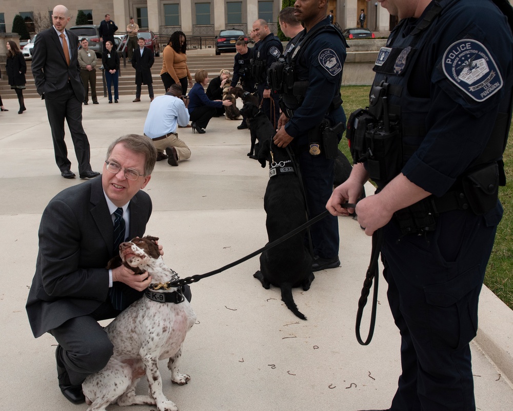 Deputy Secretary of Defense hosts K-9 Appreciation Day