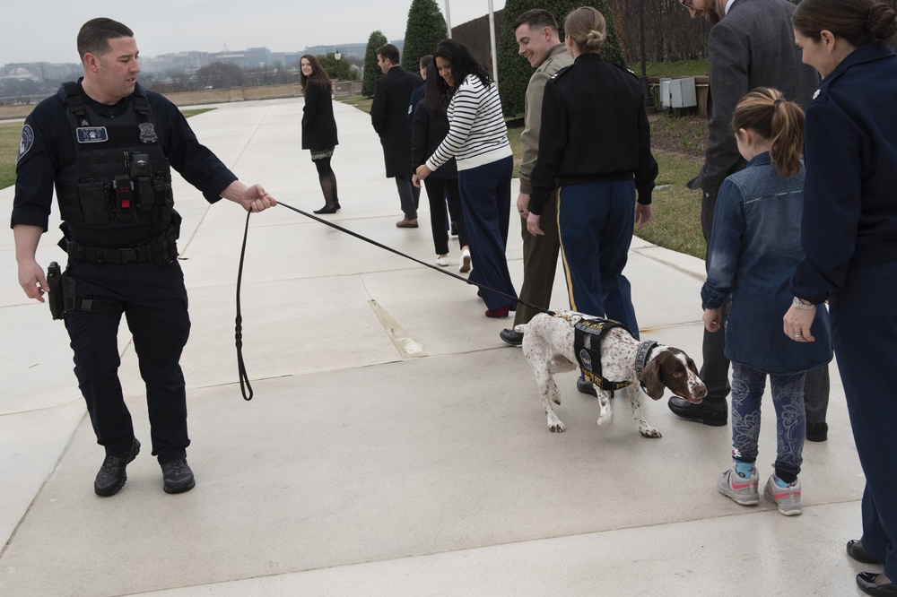 Deputy Secretary of Defense hosts K-9 Appreciation Day