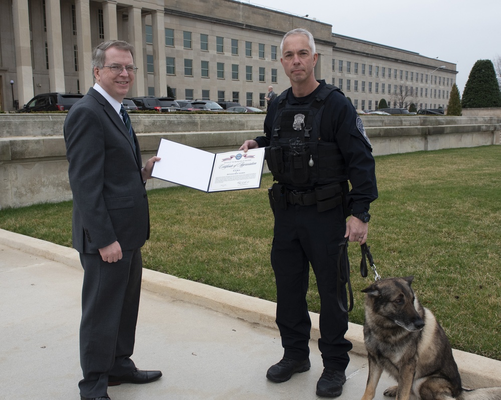 Deputy Secretary of Defense hosts K-9 Appreciation Day