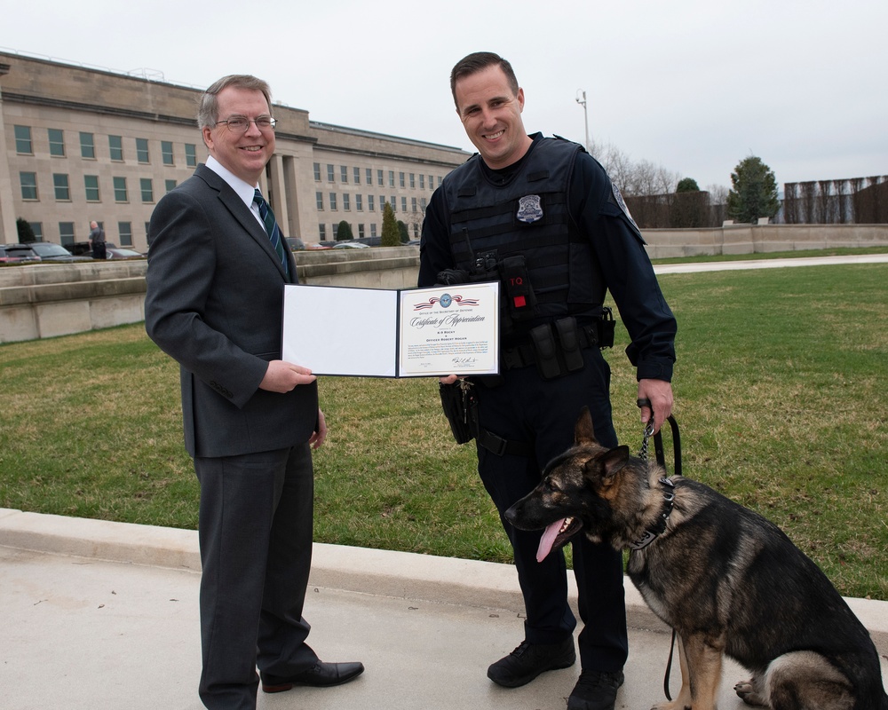 Deputy Secretary of Defense hosts K-9 Appreciation Day