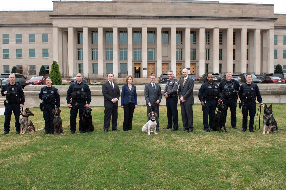 Deputy Secretary of Defense hosts K-9 Appreciation Day