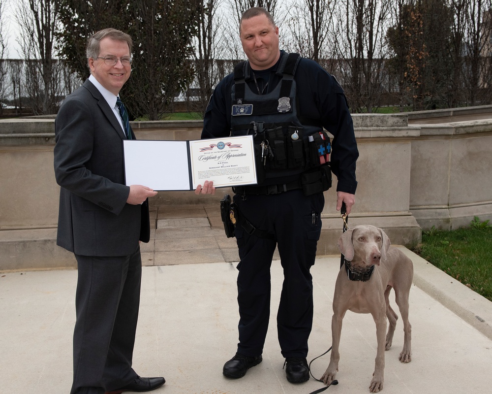 Deputy Secretary of Defense hosts K-9 Appreciation Day