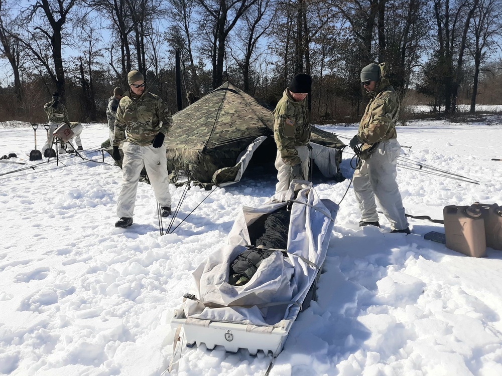 Cold-Weather Operations Course Class 20-04 training at Fort McCoy