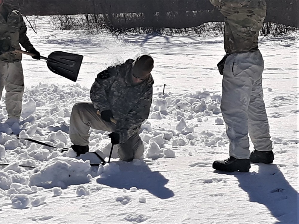 Cold-Weather Operations Course Class 20-04 training at Fort McCoy