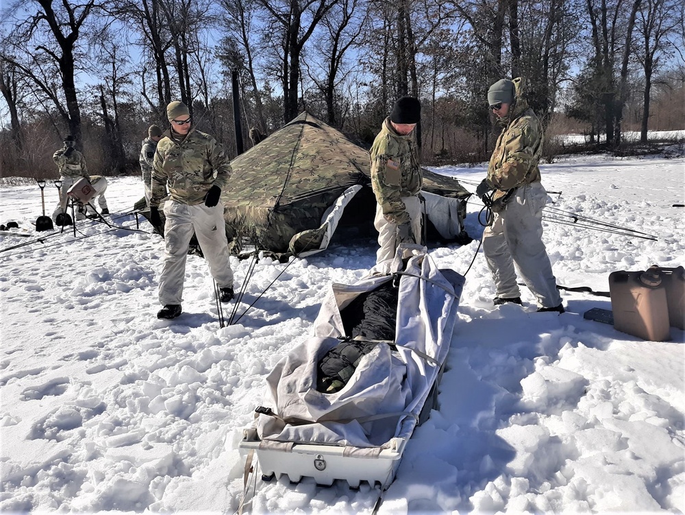 Cold-Weather Operations Course Class 20-04 training at Fort McCoy