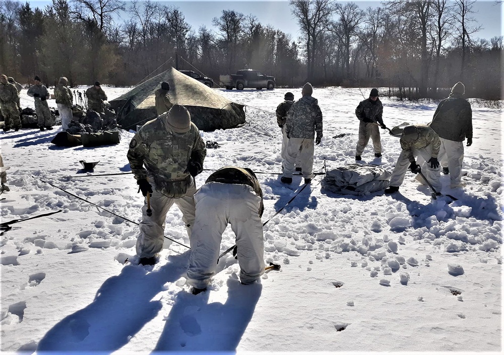 Cold-Weather Operations Course Class 20-04 training at Fort McCoy