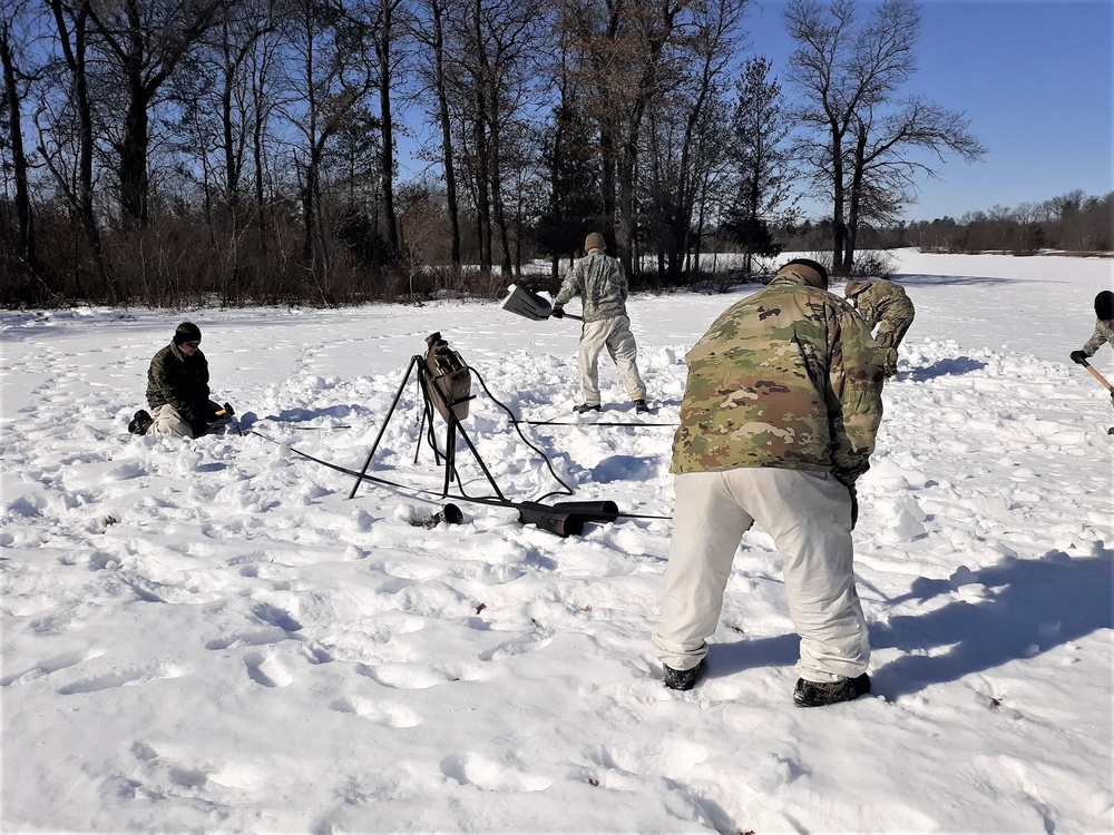 Cold-Weather Operations Course Class 20-04 training at Fort McCoy