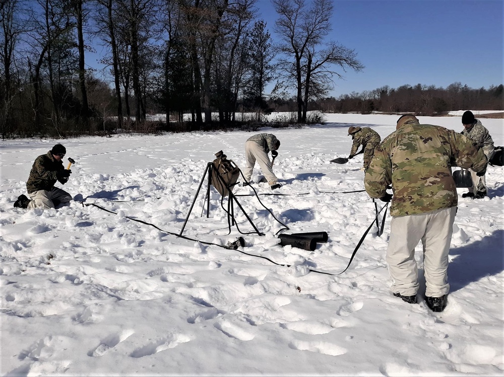 Cold-Weather Operations Course Class 20-04 training at Fort McCoy