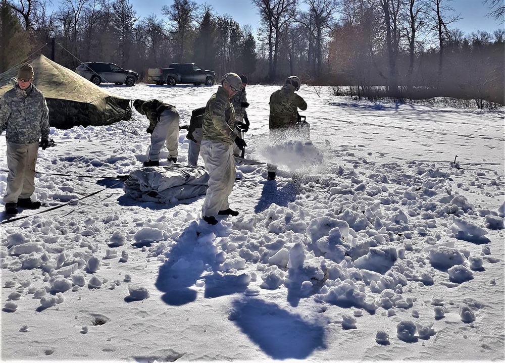 Cold-Weather Operations Course Class 20-04 training at Fort McCoy