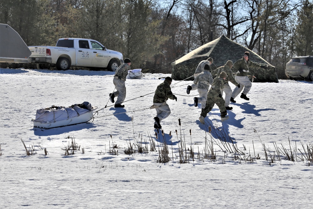 Cold-Weather Operations Course Class 20-04 training at Fort McCoy