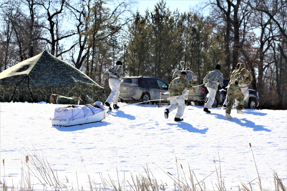 Cold-Weather Operations Course Class 20-04 training at Fort McCoy