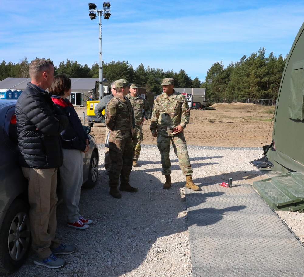 1st Infantry Division Forward CSM visits troops