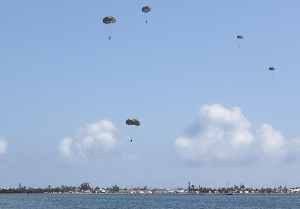 Special Forces Combat Diver Students Participate In Water Jump